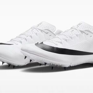 Nike Men's White and Black Athletic Shoes (NO Spikes included, NO dust bag)